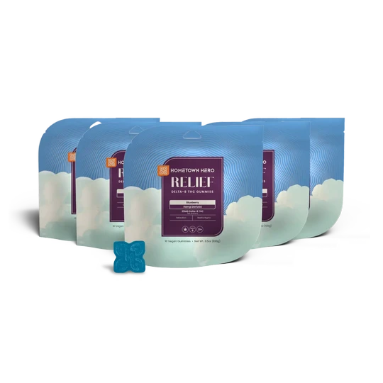 Relief Delta 8 Gummies (Buy 4, Get 1 Free)